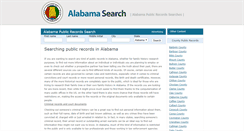 Desktop Screenshot of alabamasearch.org