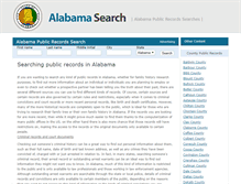 Tablet Screenshot of alabamasearch.org